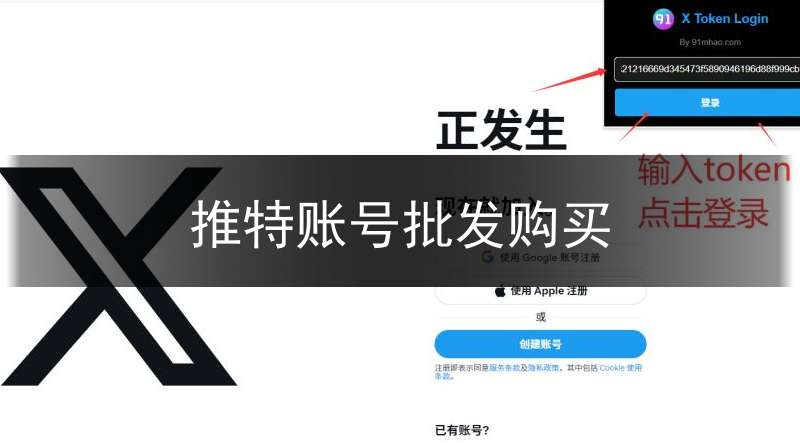 推特账号批发购买